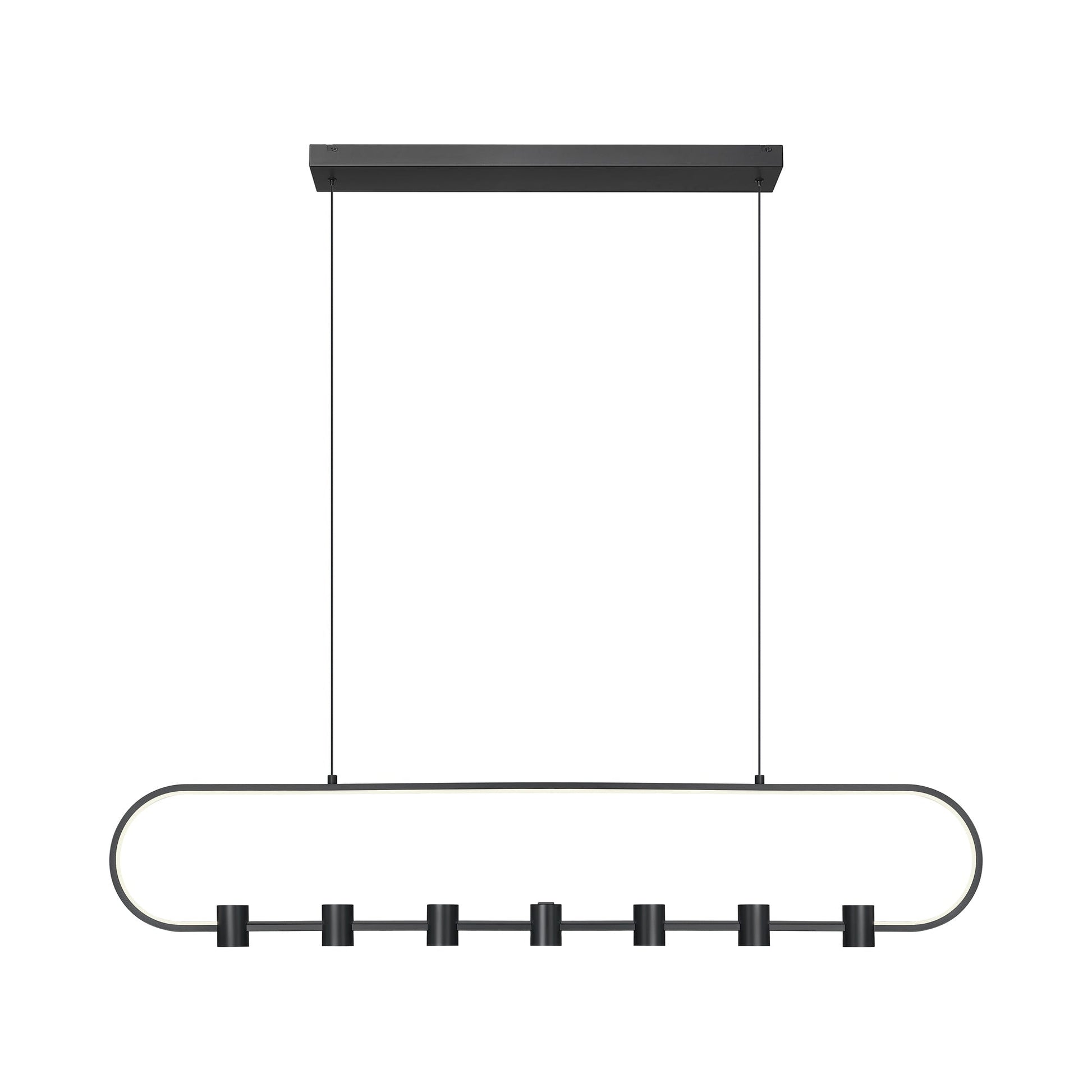 Saros Linear LED Chandelier in Detail.