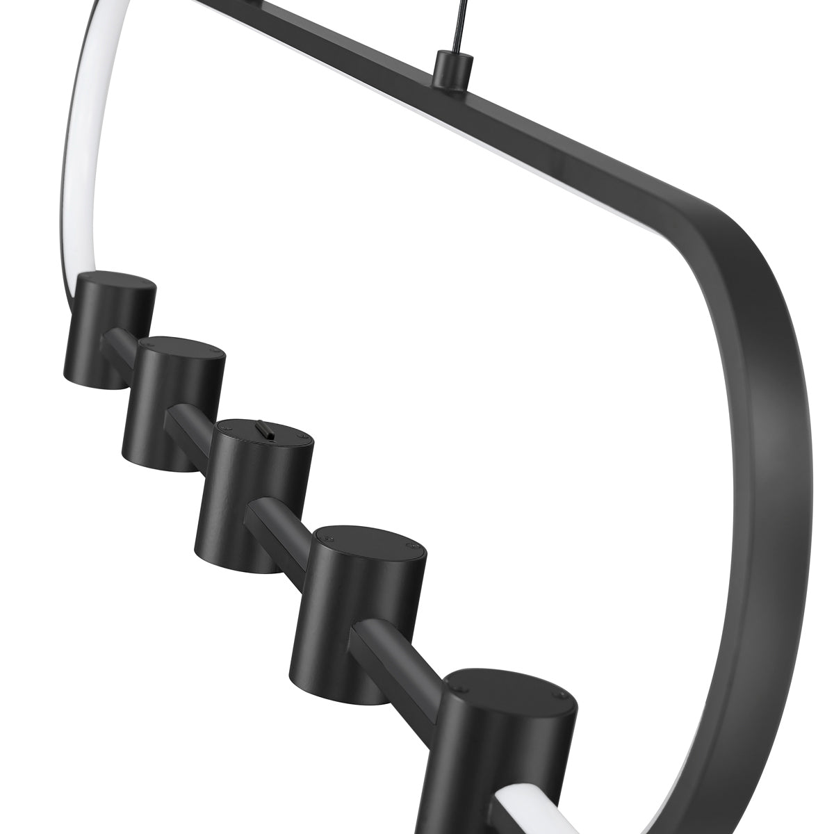 Saros Linear LED Chandelier in Detail.