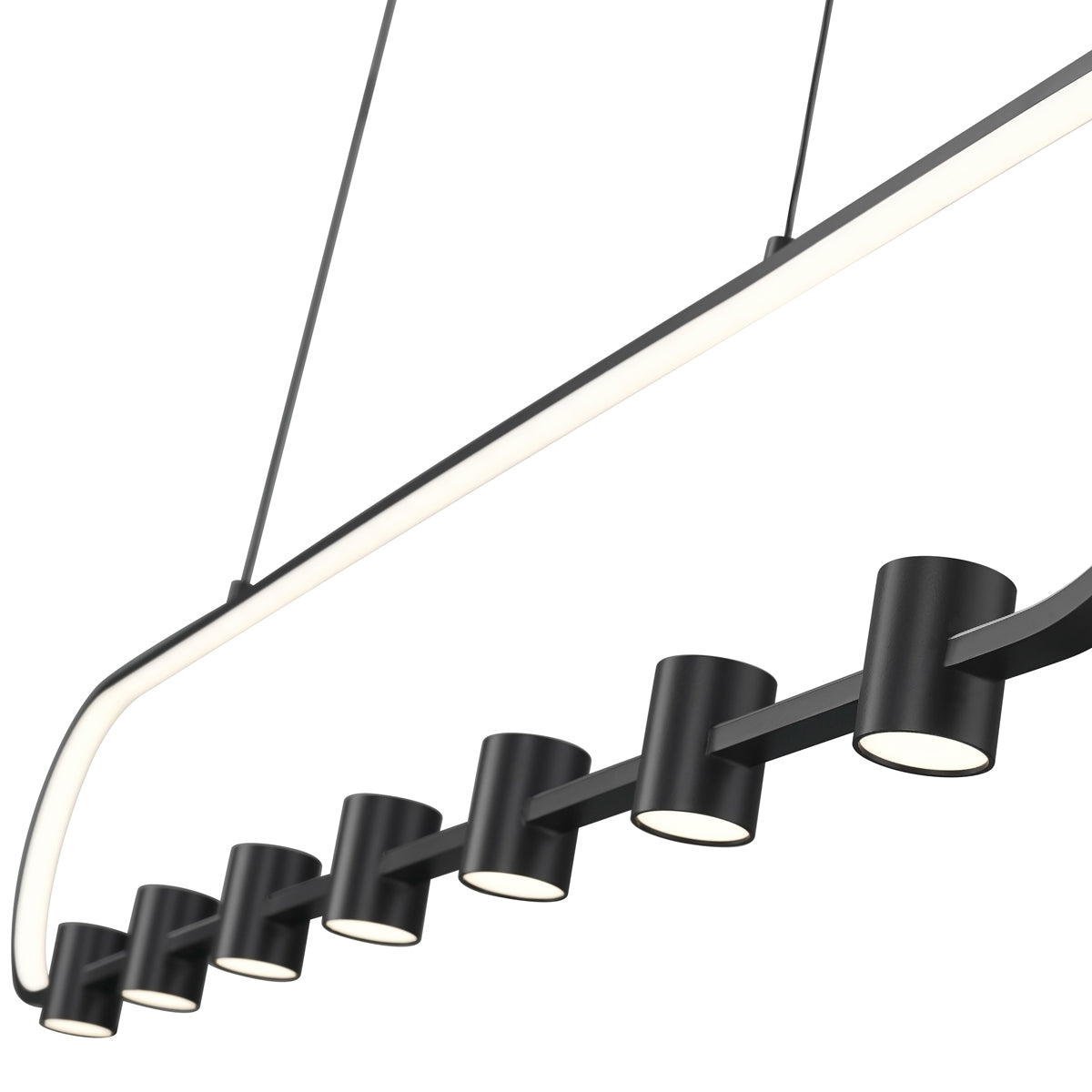 Saros Linear LED Chandelier in Detail.