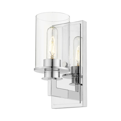 Savannah Bath Wall Light in Chrome (Clear).