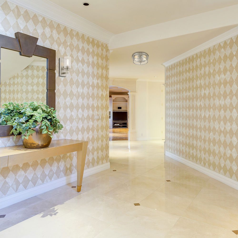 Savannah Bath Wall Light in hallway.