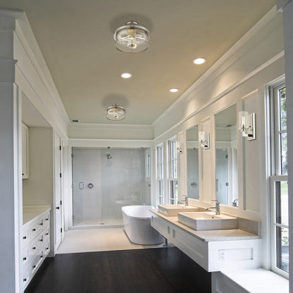 Savannah Bath Wall Light in bathroom.