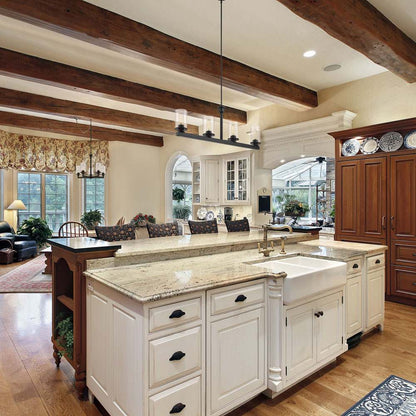 Savannah Chandelier in dining room.
