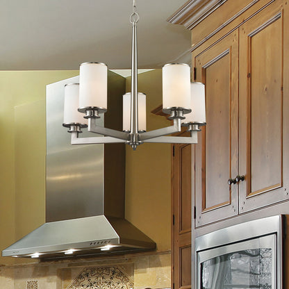 Savannah Chandelier in kitchen room.