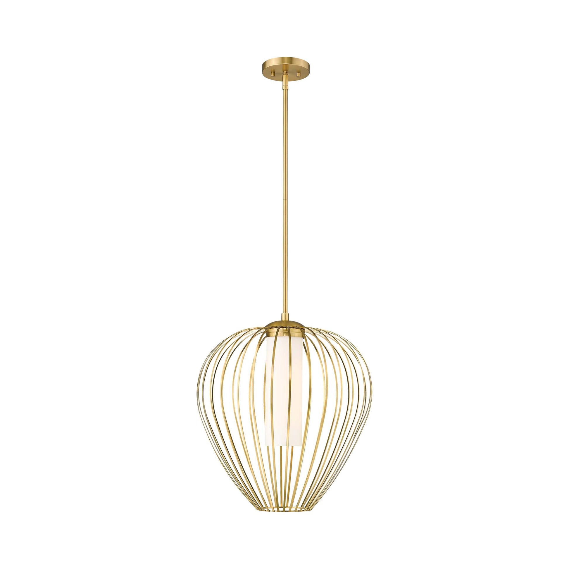 Savanti Pendant Light in Modern Gold (18-Inch).