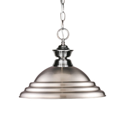 Z-Lite SB Pendant Light in Brushed Nickel.