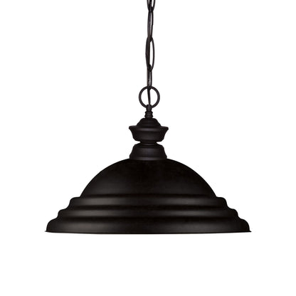 Z-Lite SB Pendant Light in Matte Black.