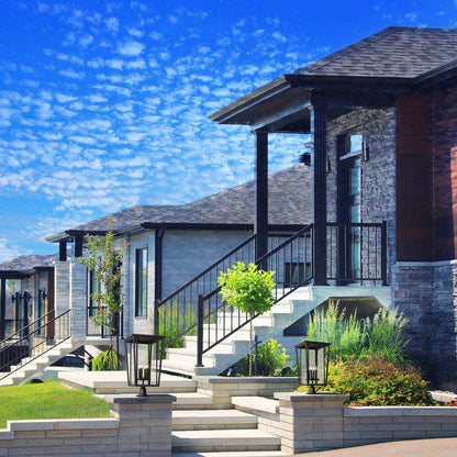 Seoul 533PM Outdoor Pier Mount Light in Outside Area.