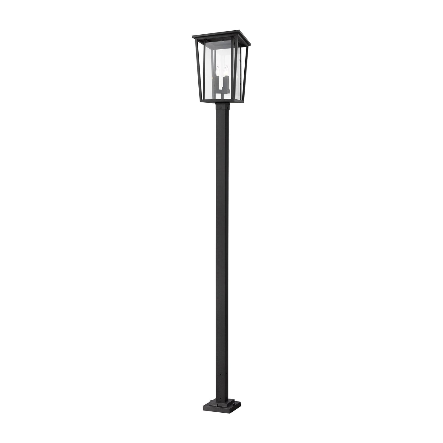 Seoul 536P Outdoor Post Light in Black (117.25-Inch).