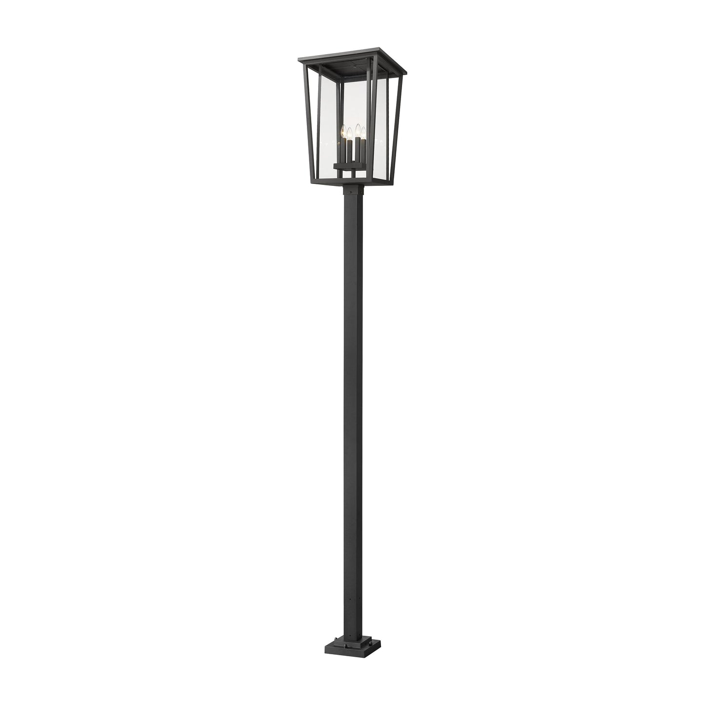 Seoul 536P Outdoor Post Light in Black (124.38-Inch).