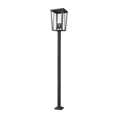 Seoul 536P Outdoor Post Light in Black (124.38-Inch).