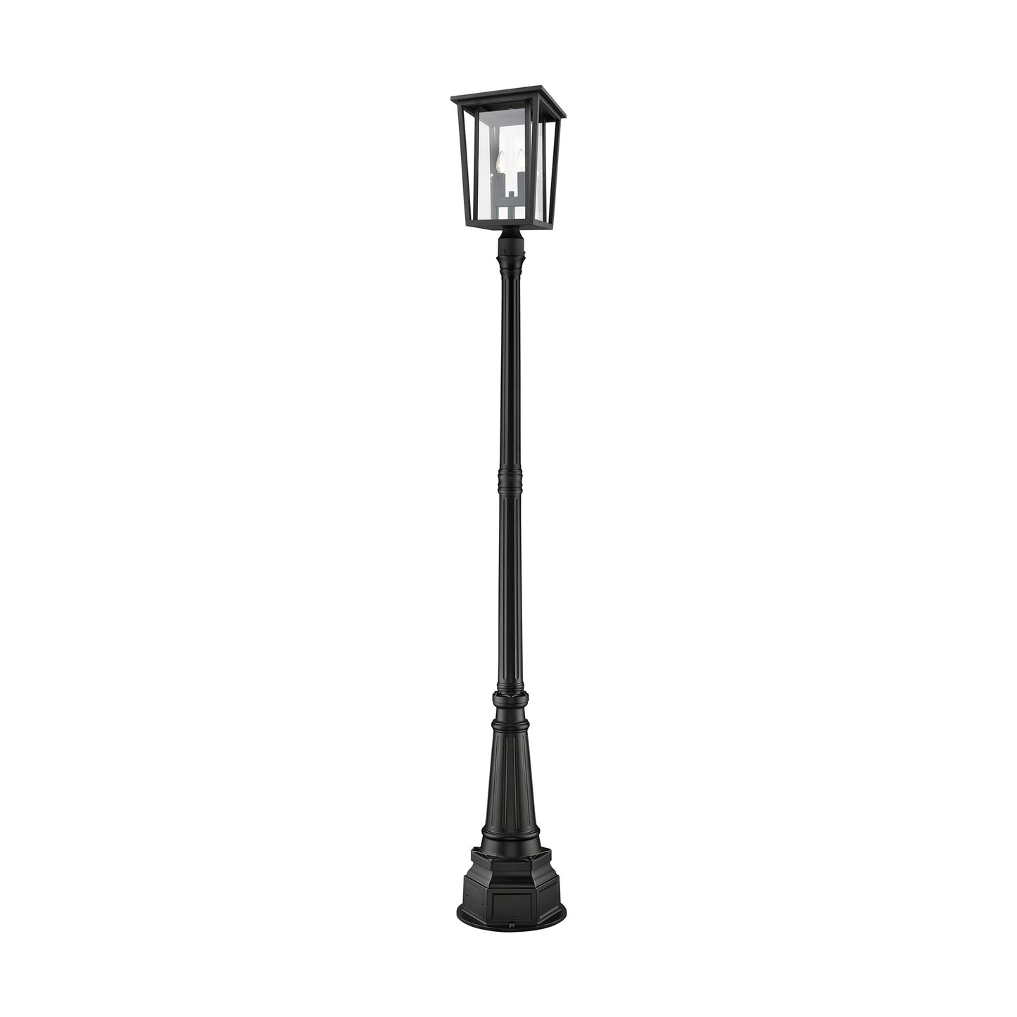 Seoul 564P Outdoor Post Light in Black (101.5-Inch).