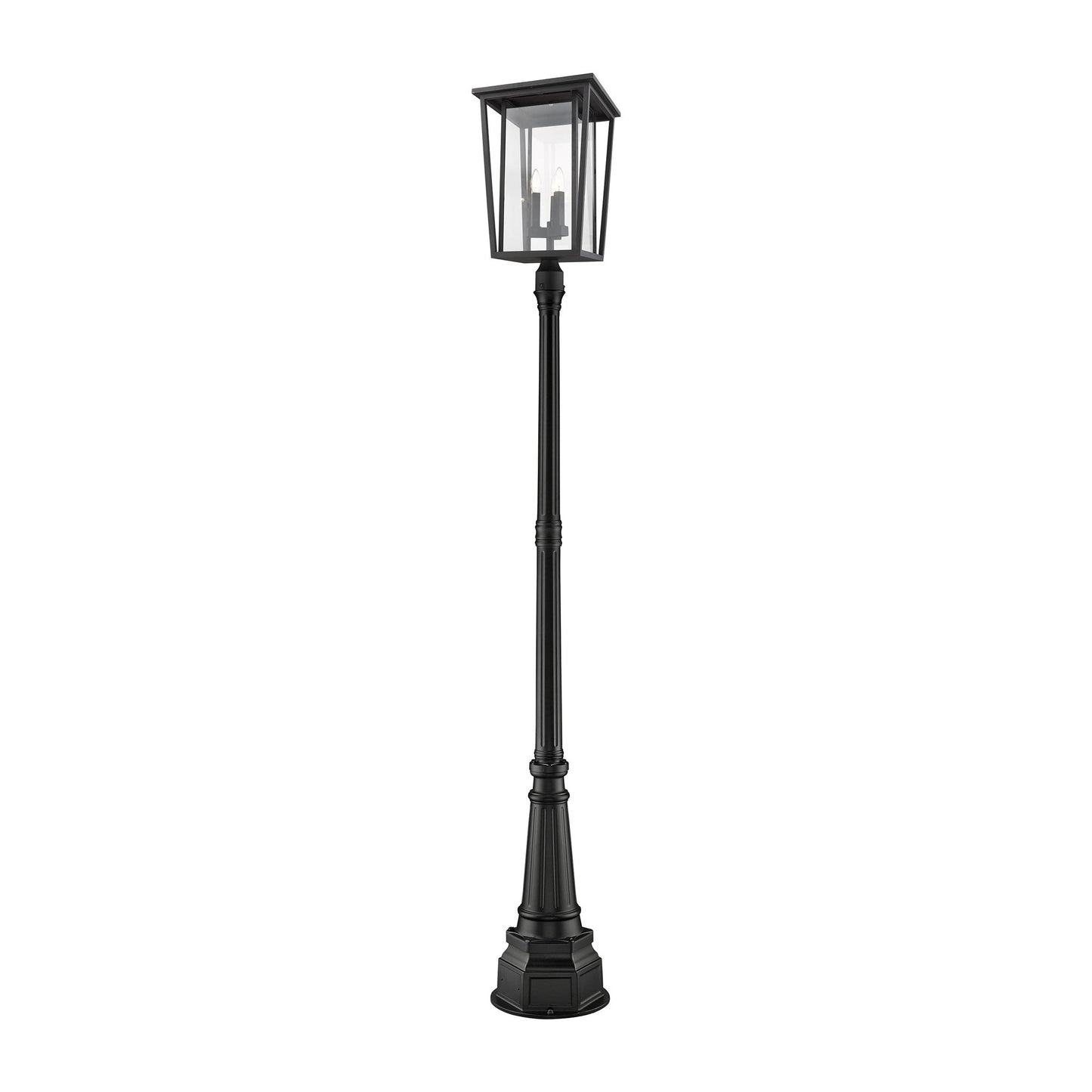 Seoul 564P Outdoor Post Light in Black (105.5-Inch).