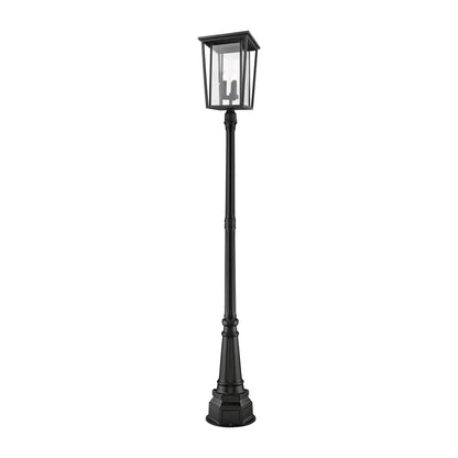 Seoul 564P Outdoor Post Light in Black (105.5-Inch).