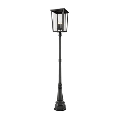 Seoul 564P Outdoor Post Light in Black (113-Inch).