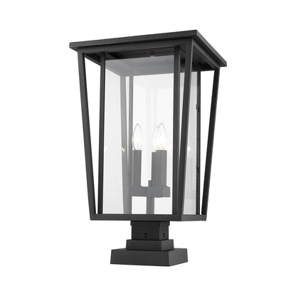 Seoul 571S Outdoor Pier Mount Light in Black (24.75-Inch).