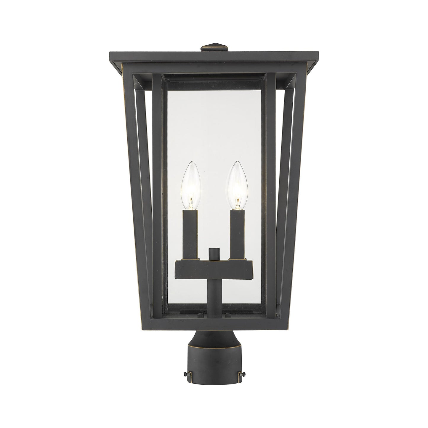 Seoul Outdoor Post Light in Oil Rubbed Bronze (2-Light).