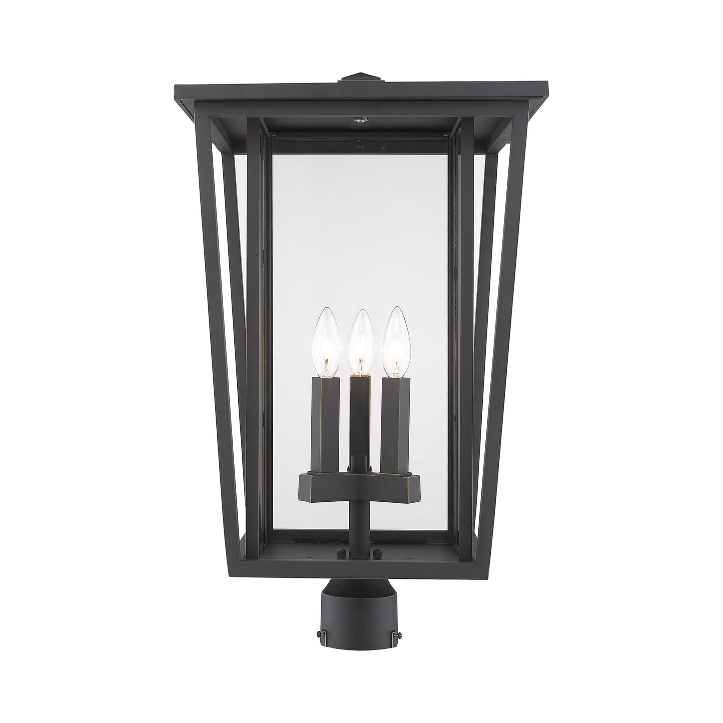 Seoul Outdoor Post Light in Oil Rubbed Bronze (3-Light).