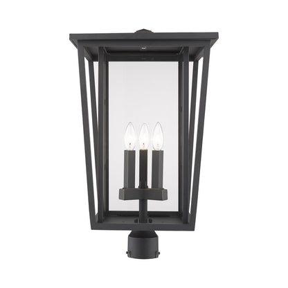Seoul Outdoor Post Light in Oil Rubbed Bronze (3-Light).