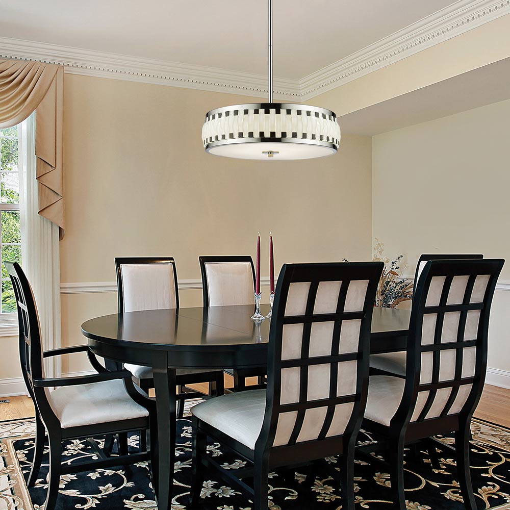 Sevier LED Pendant Light in dinning room.