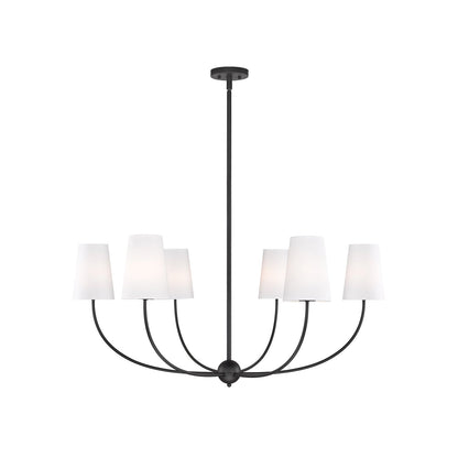 Shannon Chandelier in Matte Black (42-Inch).