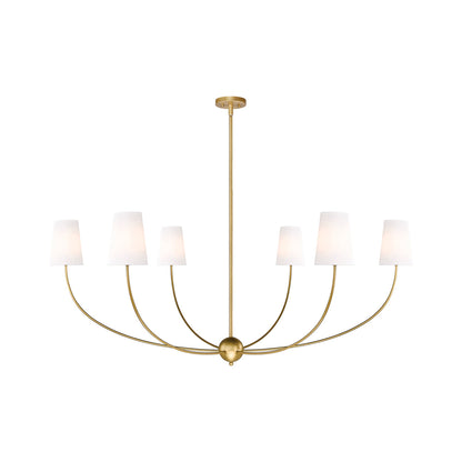 Shannon Chandelier in Rubbed Brass (62-Inch).