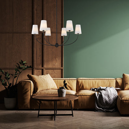 Shannon Chandelier in living room.