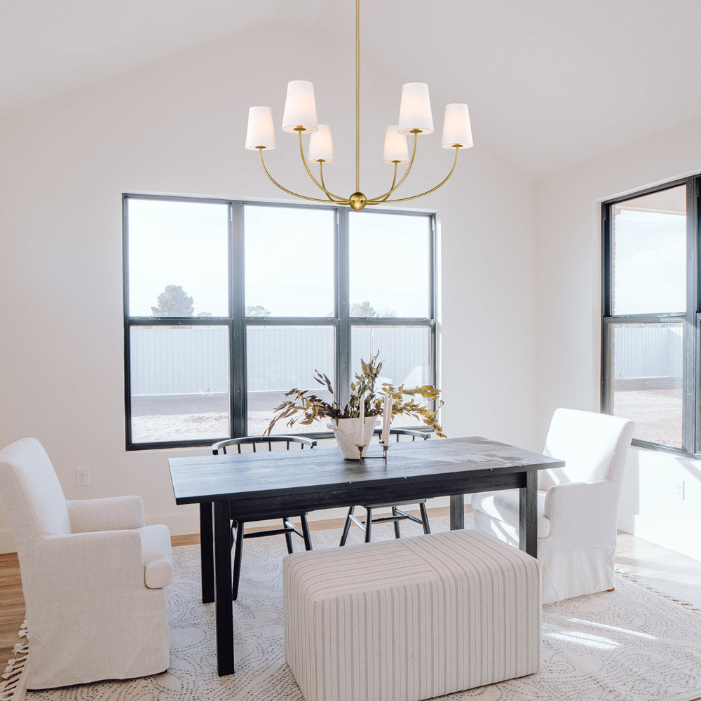 Shannon Chandelier in living room.