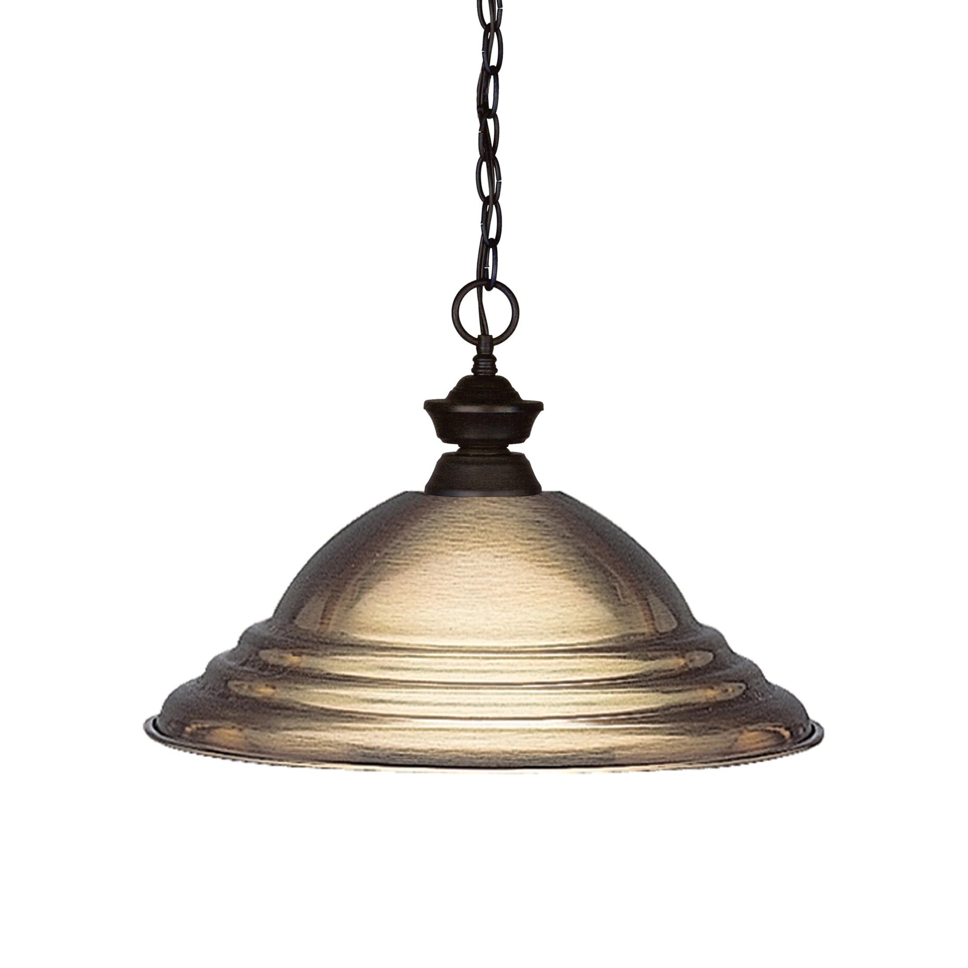 Shark Pendant Light in Antique Bronze.