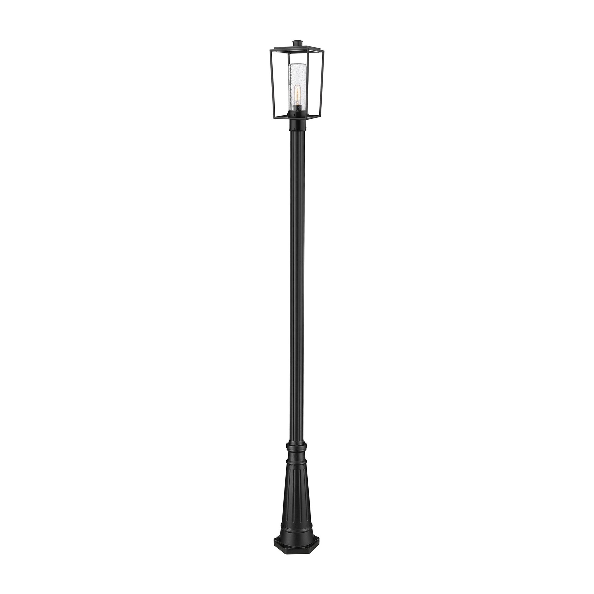 Sheridan 519P Outdoor Post Light in Clear Seedy (111.25-Inch).