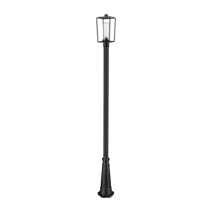 Sheridan 519P Outdoor Post Light in Clear Seedy (111.25-Inch).