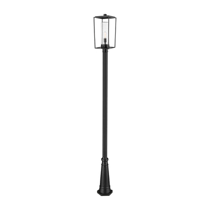 Sheridan 519P Outdoor Post Light in Clear Seedy (116.25-Inch).