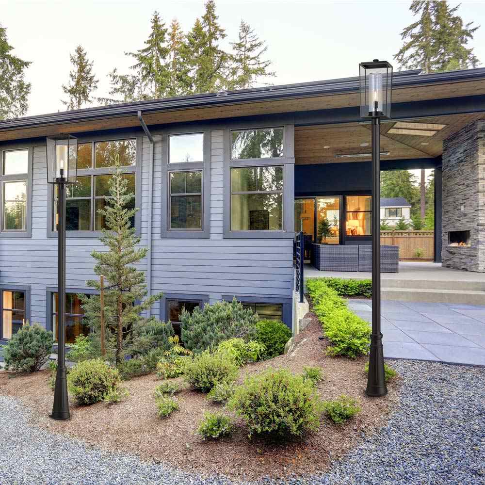 Sheridan 519P Outdoor Post Light in Outside Area.