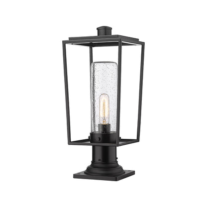 Sheridan 533PM Outdoor Pier Mount Light in Clear Seedy (19.25-Inch).