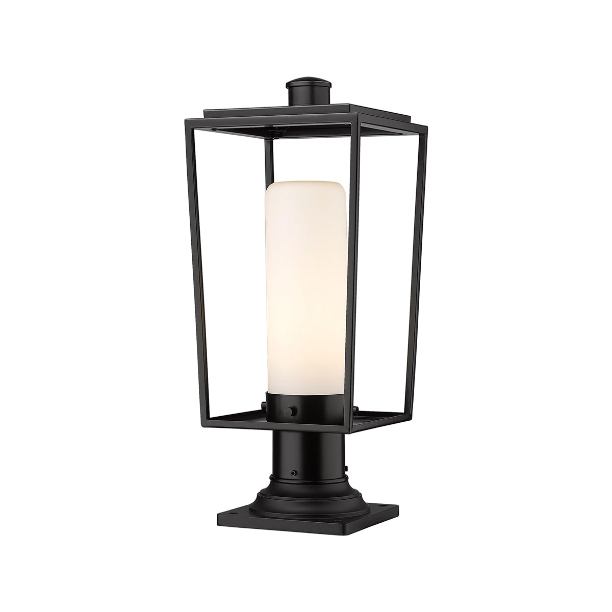 Sheridan 533PM Outdoor Pier Mount Light in White Opal (19.25-Inch).