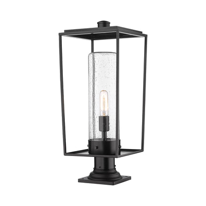 Sheridan 533PM Outdoor Pier Mount Light in Clear Seedy (24.5-Inch).