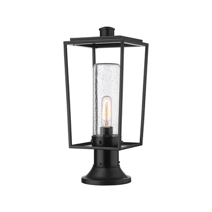 Sheridan 553PM Outdoor Pier Mount Light in Clear Seedy (19.25-Inch).