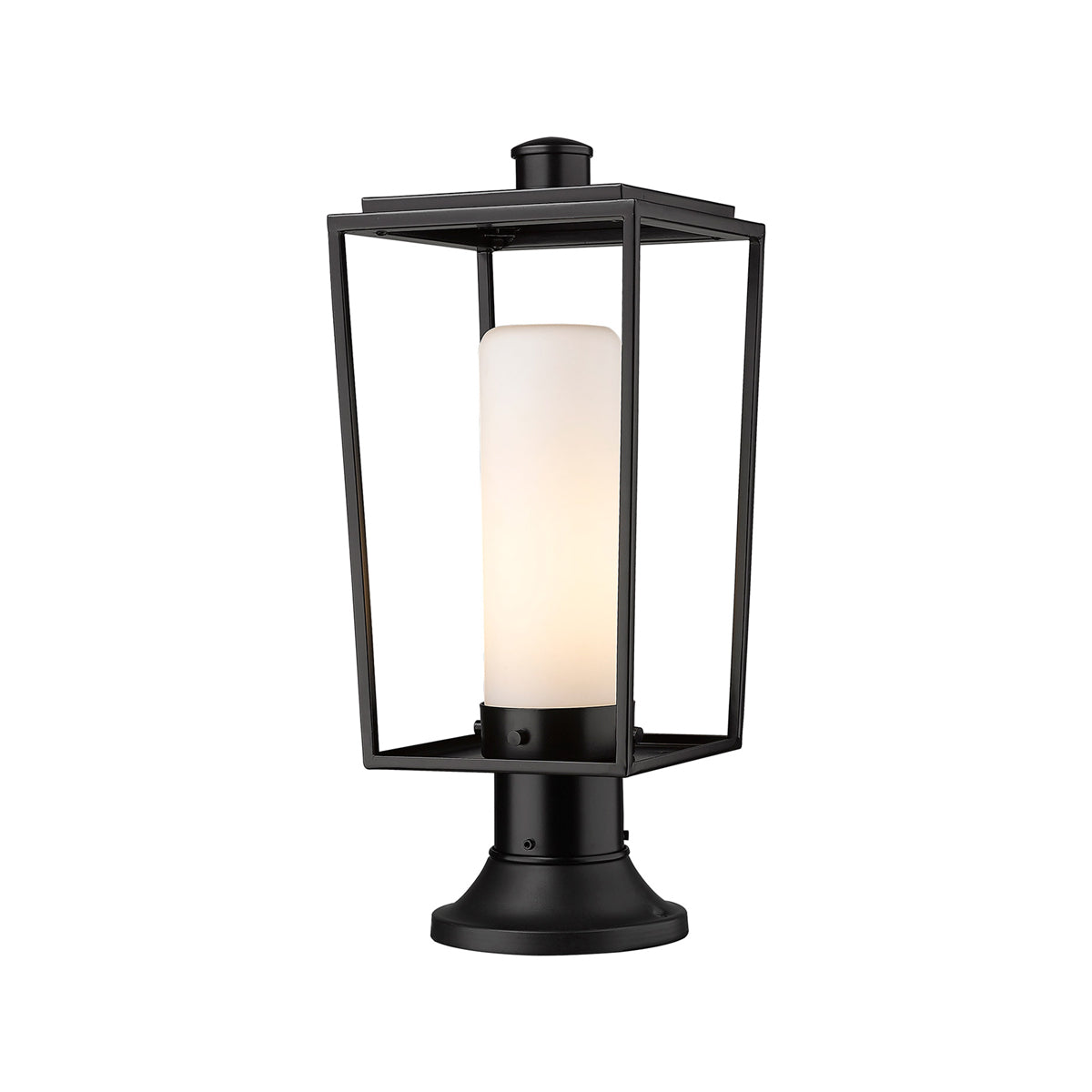 Sheridan 553PM Outdoor Pier Mount Light in White Opal (19.25-Inch).