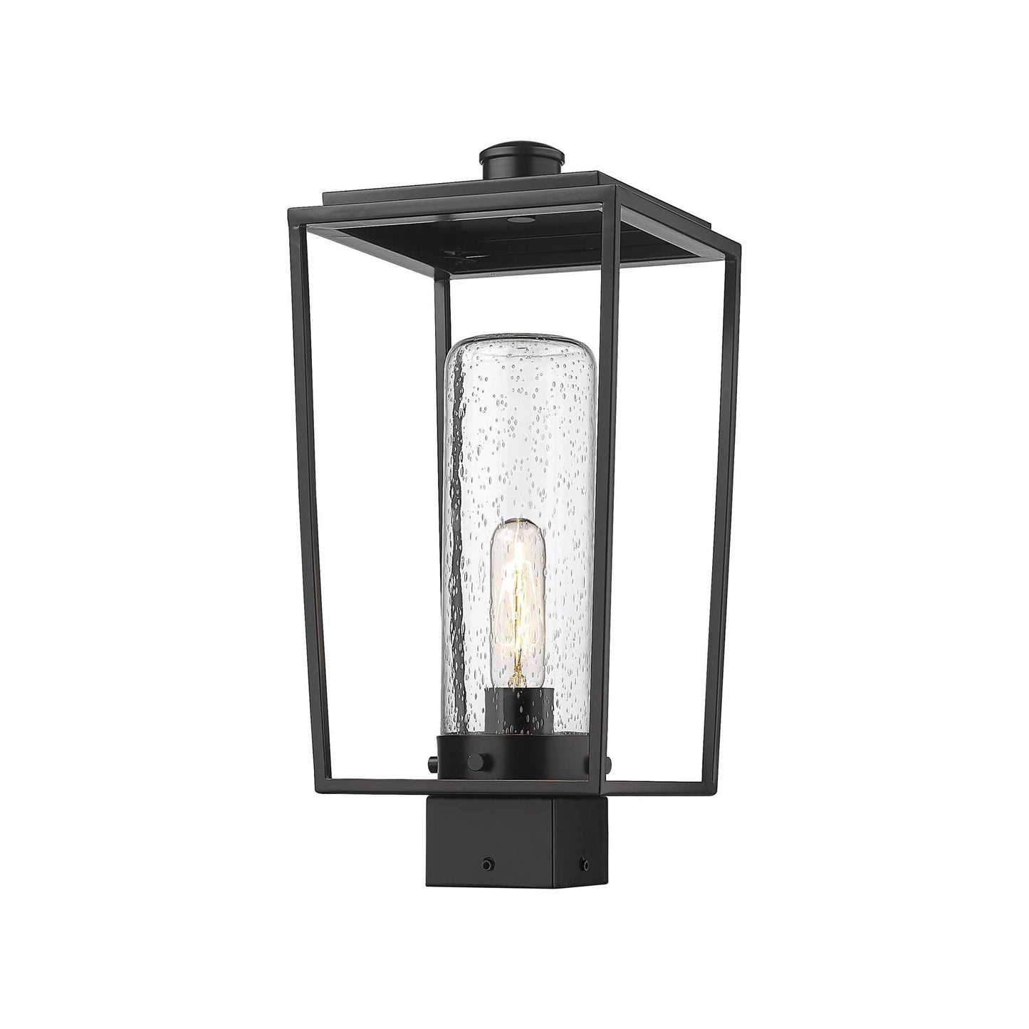 Sheridan Outdoor Square Post Light in Seedy (17.13-Inch).