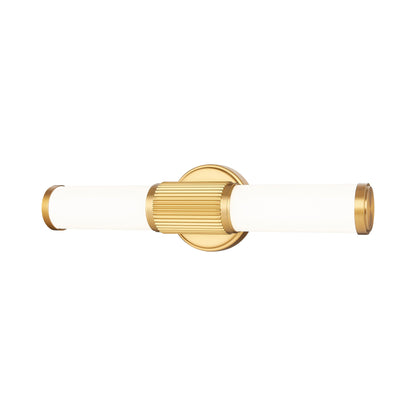 Solange LED Bath Vanity Light in Modern Gold (18.5-Inch).