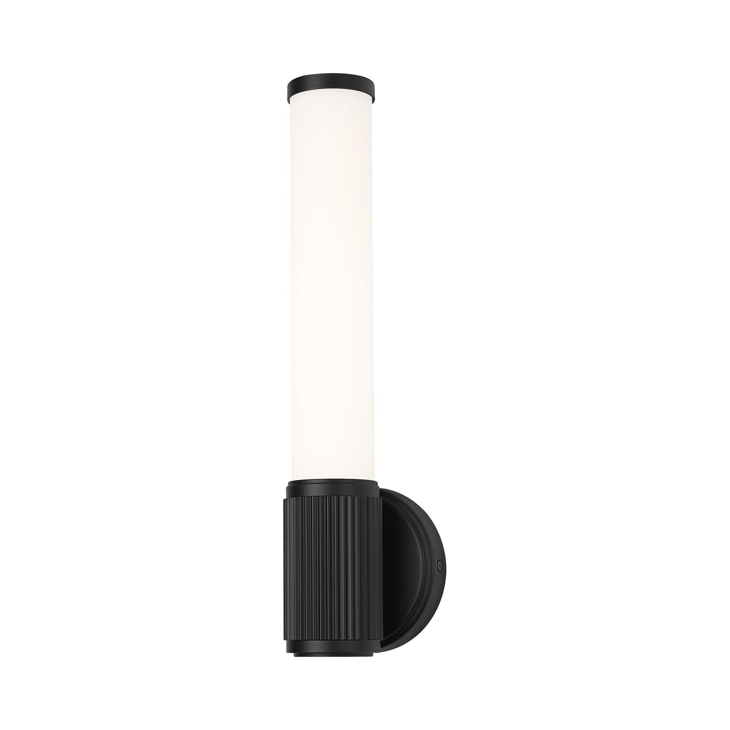Solange LED Wall Light in Matte Black.