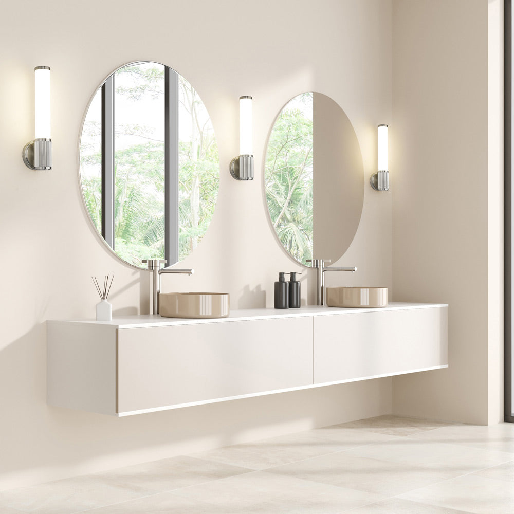 Solange LED Wall Light in bathroom.