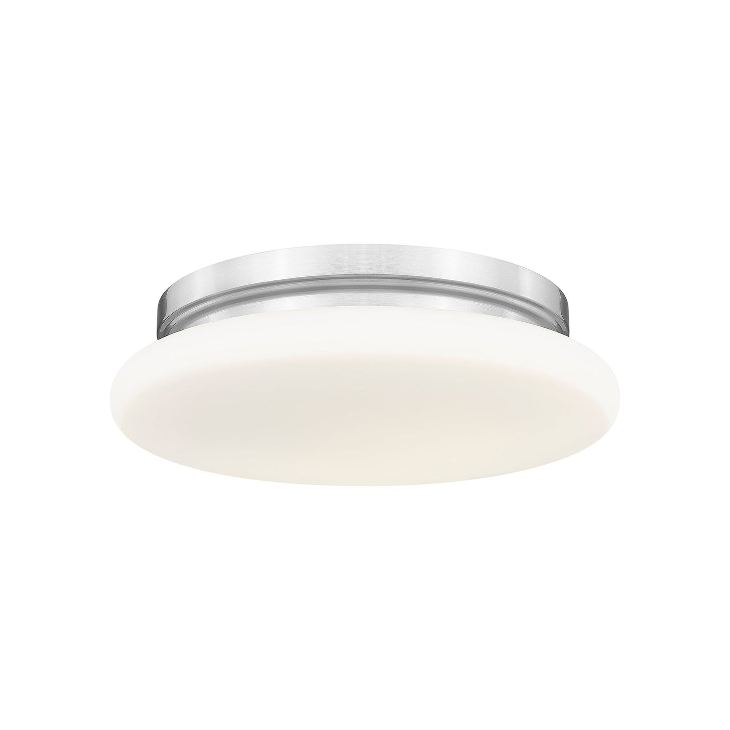 Soleil LED Flush Mount Ceiling Light in Brushed Nickel (12-Inch).