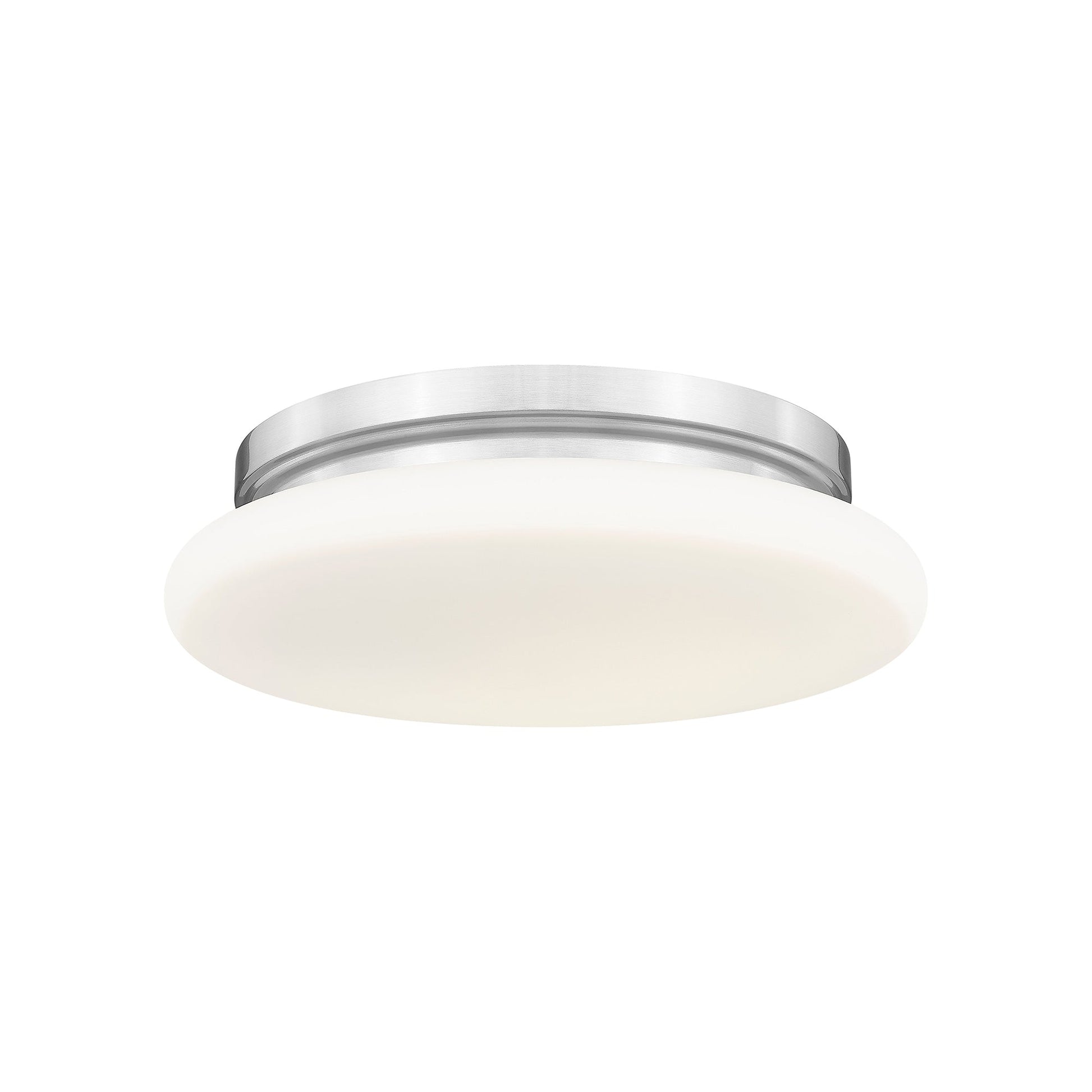 Soleil LED Flush Mount Ceiling Light in Brushed Nickel (12-Inch).
