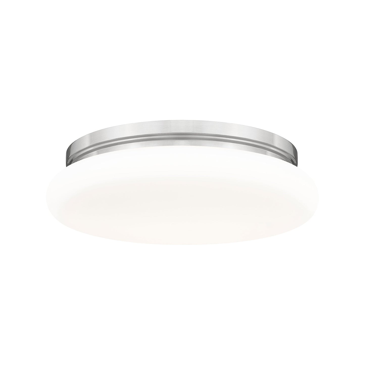 Soleil LED Flush Mount Ceiling Light in Brushed Nickel (16-Inch).