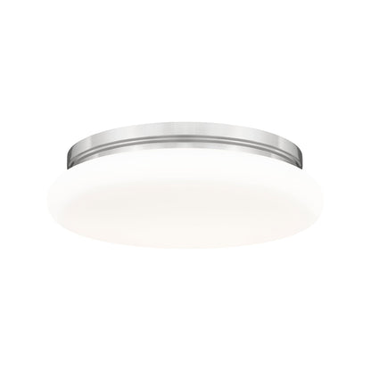 Soleil LED Flush Mount Ceiling Light in Brushed Nickel (16-Inch).