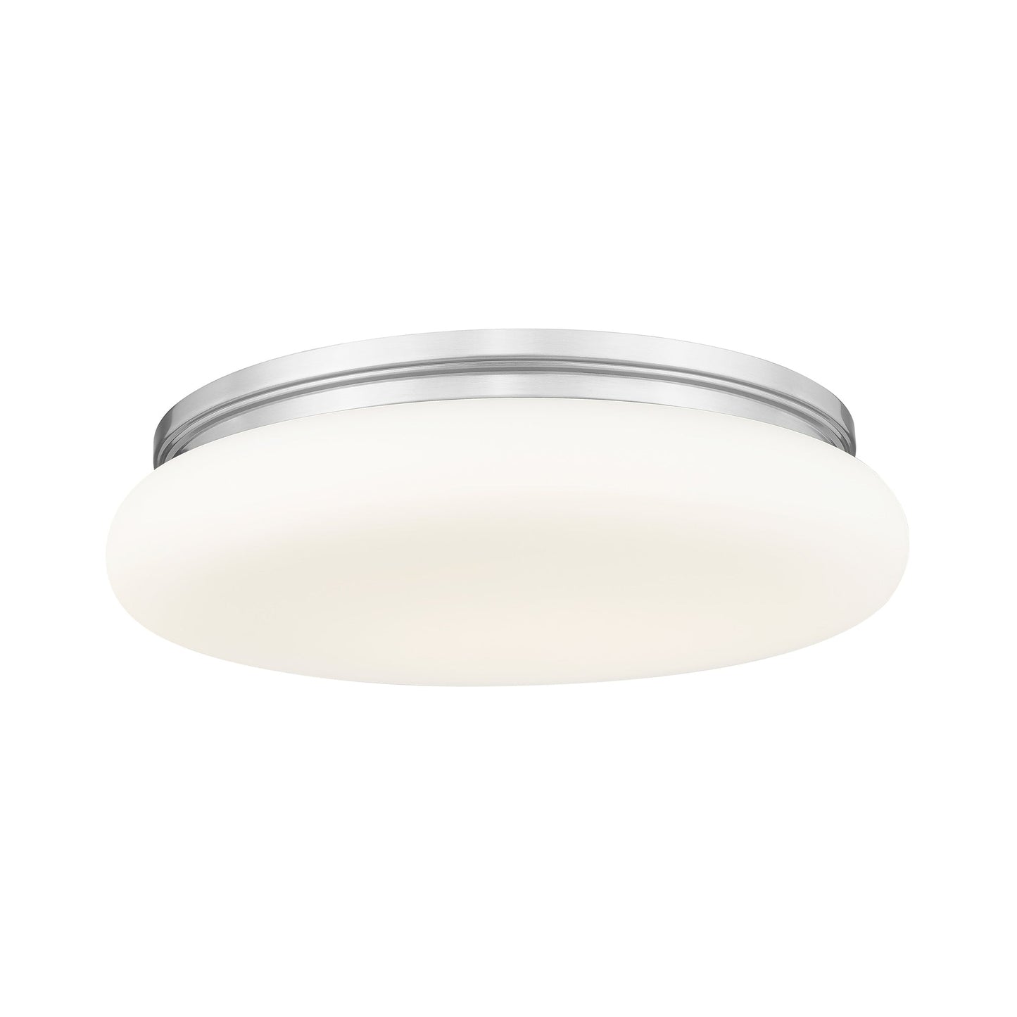 Soleil LED Flush Mount Ceiling Light in Brushed Nickel (20-Inch).