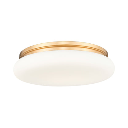 Soleil LED Flush Mount Ceiling Light in Modern Gold (20-Inch).