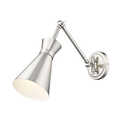 Soriano Arm Wall Light in Brushed Nickel.