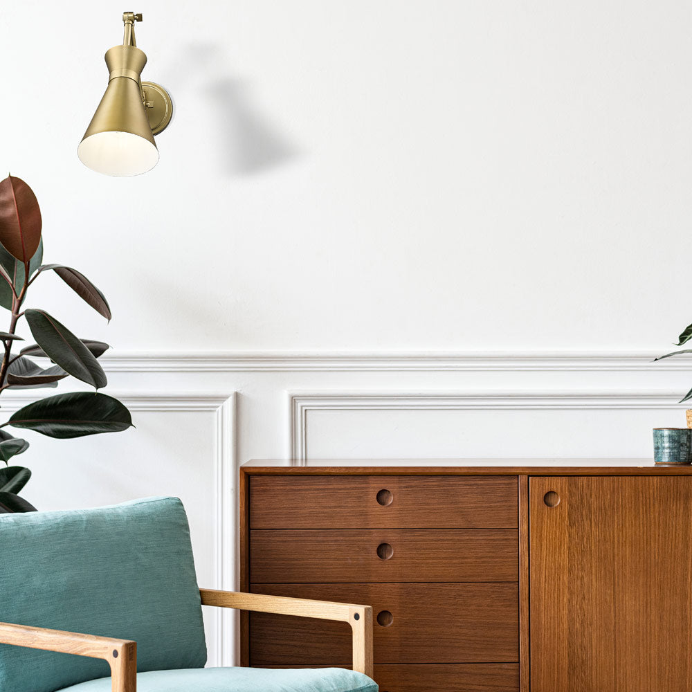 Soriano Arm Wall Light in living room.